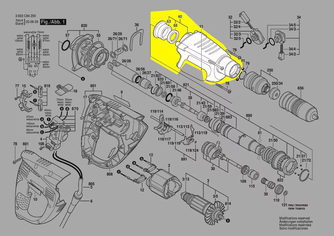 Carter réf. 1 617 000 603 Bosch